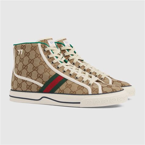 scarpe gucci uomo sneakers alte|gucci men's shoes sale.